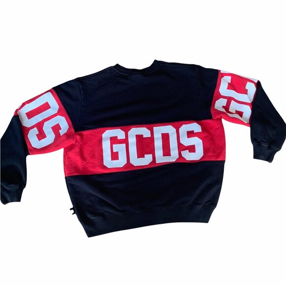 GCDS Logo Band Crewneck Streetwear Mens Sweatshirt M - Picture 1 of 12